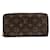 Louis Vuitton Zippy wallet Brown Cloth  ref.1943025