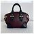 Mini Shopper Leggenda Alexander McQueen Nero Bordò - vista 4