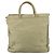 PRADA Borsa Tote Nylon Beige Argento Auth mr836 - vista 13