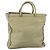 PRADA Borsa Tote Nylon Beige Argento Auth mr836 - vista 2