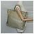 PRADA Borsa Tote Nylon Beige Argento Auth mr836 - vista 22