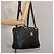 Borsa a spalla MCM Vicetos Logogram PVC Nera Auth 104709 Nero - vista 20
