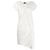 Vestido drapeado blanco Lanvin