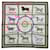 Écharpe en soie Hermès Carré 90 Horse Blanket Rouge Bleu Multicolore  ref.1943492