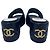Chanel 24P Sandali Mule a Piattaforma in Pelle Trapuntata Nera EU 40C Nero Gold hardware - vista 3