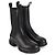Autre Marque COPENHAGEN STUDIOS Stivali Chunky in pelle nera Nero - vista 4