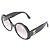 Gafas de sol Chanel Ovaladas Negras con logo CC dorado 0014 Negro - vista 3