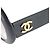 Gafas de sol Chanel Ovaladas Negras con logo CC dorado 0014 Negro - vista 4