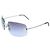 Occhiali da sole Chanel senza montatura viola blu argento 4035 Porpora - vista 3