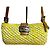 Fendi Gelbe Rafia Geflochtene Strohtasche Baguette - Ansicht 3