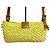 Fendi Gelbe Rafia Geflochtene Strohtasche Baguette - Ansicht 4