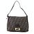 Borsa a spalla Mamma Baguette Fendi Zucca marrone oro D'oro