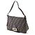 Borsa a spalla Mamma Baguette Fendi Zucca marrone oro D'oro - vista 2