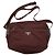 Borsa a tracolla incrociata con logo Prada rosso bordeaux