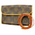 Louis Vuitton Pochette florentine Brown Cloth  ref.1944419