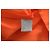 Stella Mc Cartney Vestido mini Stella McCartney laranja em viscose de um ombro - vista 4