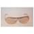 Lunettes de soleil Yves Saint Laurent YSL2010/S dorées métal  - vue 2