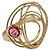 Autre Marque HILOS Goldring mit Turmalin Pink Golden
