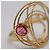 Autre Marque HILOS Goldring mit Turmalin Pink Golden - Ansicht 5