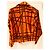 Hermès Blusa de Camisa de Seda Marrón Naranja Castaño - vista 2