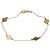 Autre Marque Bracciale in Oro Giallo 18K con Motivi Ovali D'oro