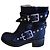 Botas Biker Free Lance de Cuero Negro