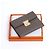 Billetera de Cuero Etoupe Clic 10 de Hermès Dorado Gris pardo - vista 7