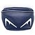 Borsa in pelle Fendi Bugs Eye blu navy