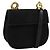 Borsa a Spalla Gancini in Camoscio Nero e Oro Salvatore Ferragamo Auth bs20936 D'oro