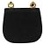 Borsa a Spalla Gancini in Camoscio Nero e Oro Salvatore Ferragamo Auth bs20936 D'oro - vista 3