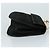 Borsa a Spalla Gancini in Camoscio Nero e Oro Salvatore Ferragamo Auth bs20936 D'oro - vista 4