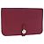 Hermès HERMES Cartera Dogon GM Cuero Rojo Plata Auth kk428 Roja