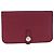 Hermès HERMES Cartera Dogon GM Cuero Rojo Plata Auth kk428 Roja - vista 2