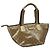 Borsa a mano GUCCI GG Crystal Sherry Line Grigio Oro Marrone Auth mr876 D'oro
