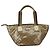 Borsa a mano GUCCI GG Crystal Sherry Line Grigio Oro Marrone Auth mr876 D'oro - vista 2