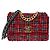 Borsa CHANEL Chanel 19 in Tweed Rosso - 102361 - vista 3
