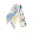 Hermès Hermes Twilly PRECIOUS PARADAISE Silk Scarf White Multiple colors  ref.1946013