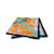 Écharpe Hermès Carré Gean 140 Soie Cachemire Noir Multicolore Orange  ref.1946136