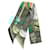 Hermès Hermes Twilly CAVAL CADES Scarf Multiple colors Green Silk  ref.1946153