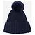 Goldbergh Marineblauer Pom-Pom-Mütze - Größe