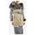 Autre Marque Grey and neutral belted shearling jacket - size UK 10 Leather  ref.1946242