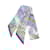 Hermès Hermes Twilly Brides et Gris Gri Scarf White Blue Multiple colors Silk  ref.1946382