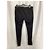 Jeans slim-fit Saint Laurent in denim di cotone nero - vista 5