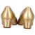 Timeless Pumps Punta CC Chanel in Pelle Dorata D'oro - vista 2