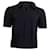  Saint Laurent  Cassandre Knitted Polo Shirt in Black Wool  ref.1946966
