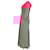 Autre Marque  Rixo Printed Bishop Sleeve Midi Dress in Pink Viscose Cellulose fibre  ref.1946979