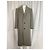Ami Single-Breasted Coat in Grey Wool - view 5