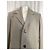 Ami Single-Breasted Coat in Grey Wool - view 6