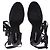 Reformation Camille Wedge con lacci in suede nero - vista 10
