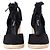 Reformation Camille Wedge con lacci in suede nero - vista 2
